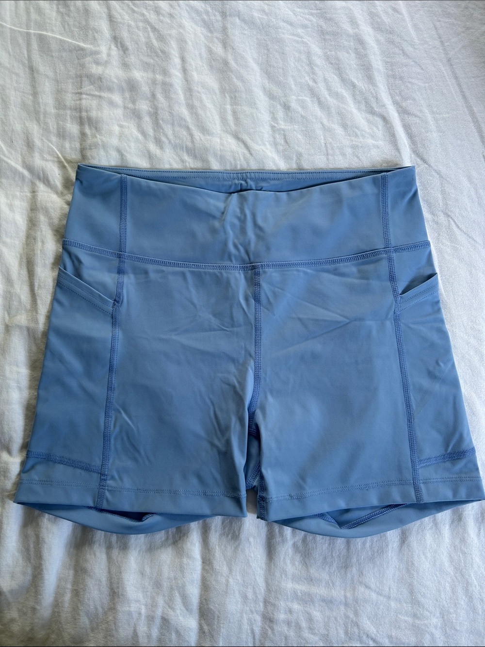 Outdoor Voices Periwinkle High-Rise Bike Shorts